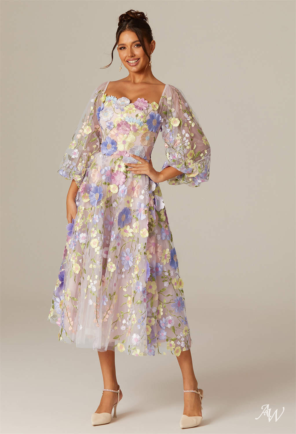 mother of the bride floral dresses